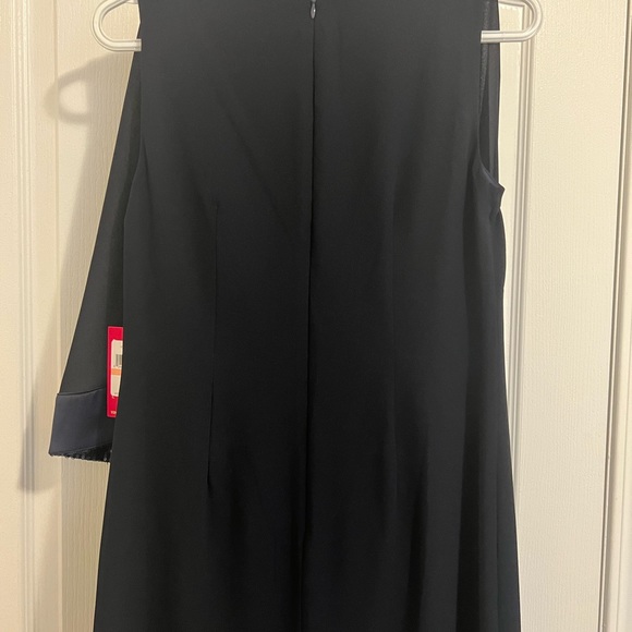 NWT Vince Camuto Sequined Cape Dress Navy Size 2 - Picture 10 of 10